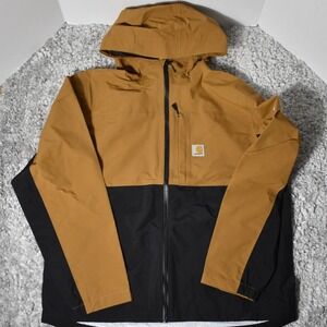 Carhartt Storm Defender Lightweight Relaxed Jacket Size M Brown/Black OJ5751-M